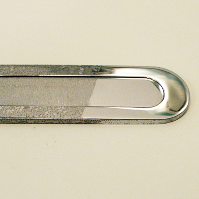 Briefplaat chroom