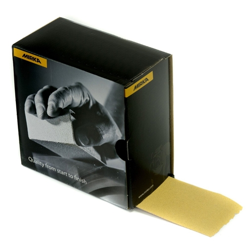 Mirka Gold plak schuurpapier korrel 150, 70 mm x 36,6 meter