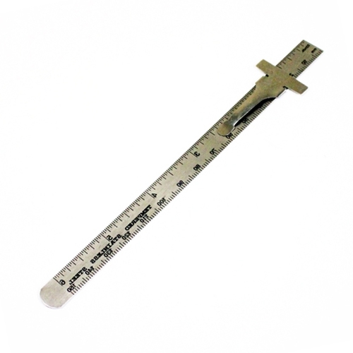 Baptist rvs liniaal 150 mm met dieptemeter