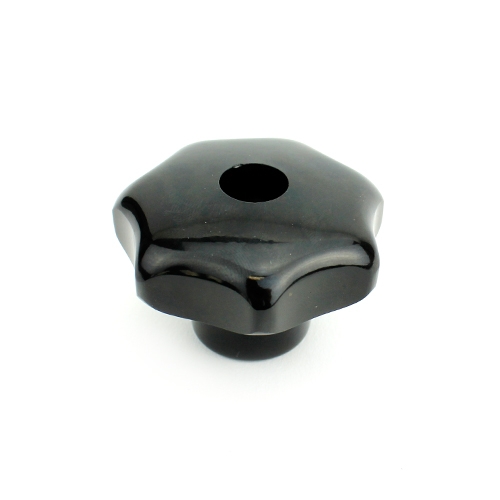 Sterknop bakeliet Ø 32 mm M6 doorlopend draad