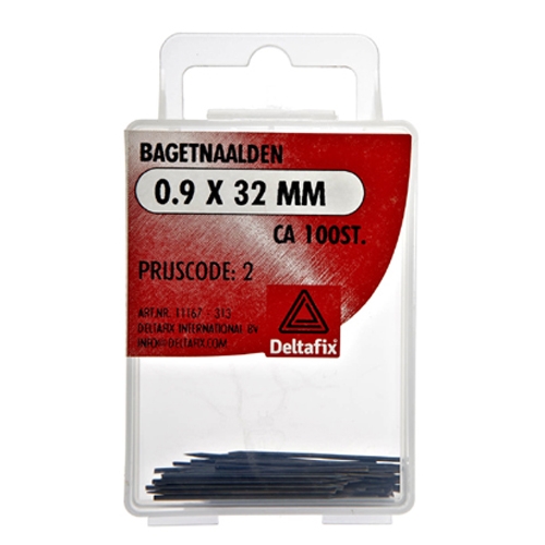 Bagetnaalden geblauwd 32 mm, 100 stuks