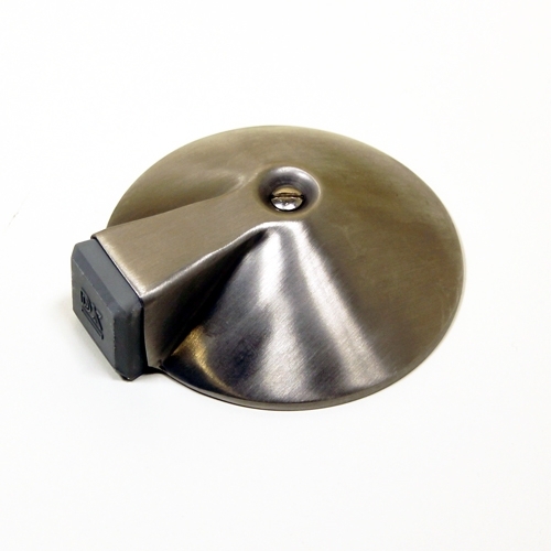 Deurbuffer voor vloermontage rvs mat Ø85mm
