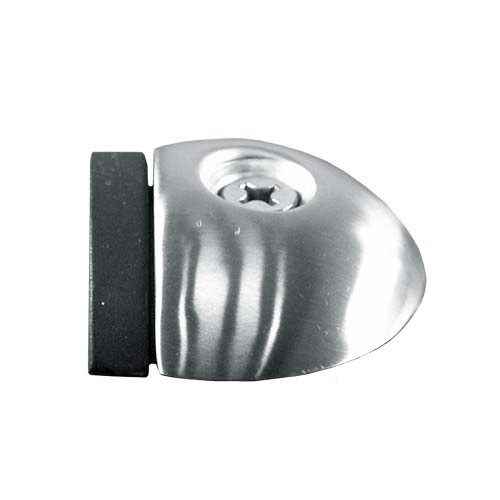 Deurbuffer voor vloermontage rvs mat Ø55mm