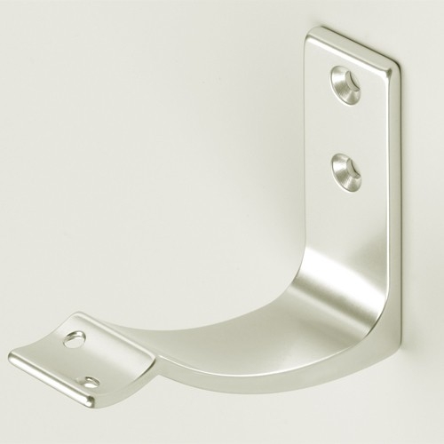 Leuninghouder Elegant licht met hol zadel voor schroefbevestiging aluminium